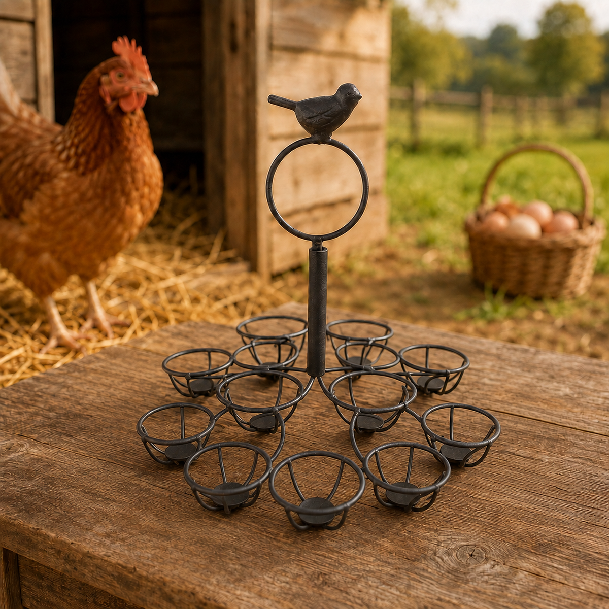 Forged metal Egg Holder