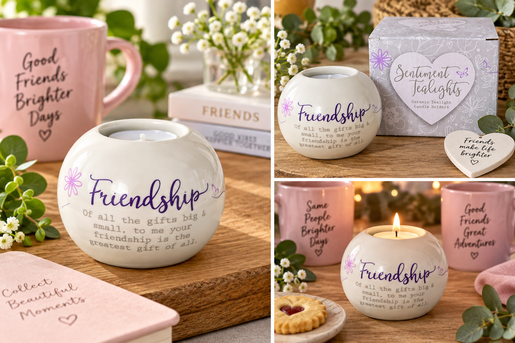 'Friendship' tealight holder