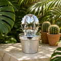 Silver Ceramic Ornamental Cactus