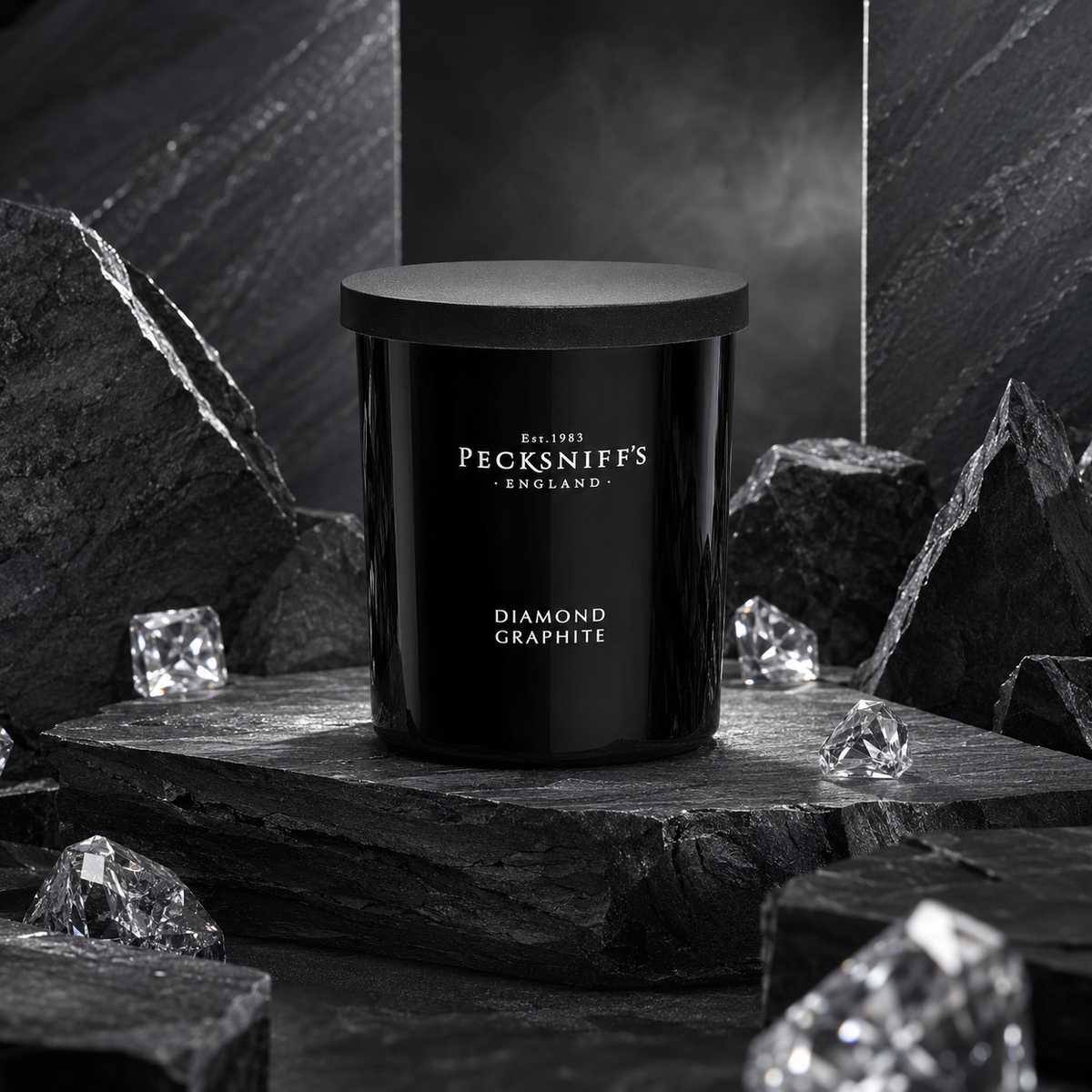 Pecksniff's 'Diamond Graphite' scented candle