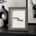 Stylish Monochrome and wood trim Picture Frame