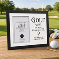 'Golf'-themed standing picture frame