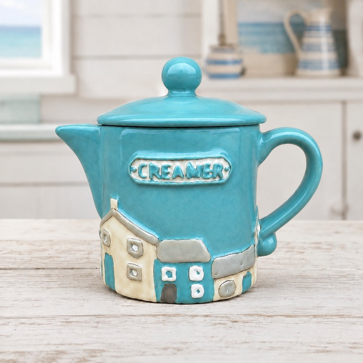 Small Ceramic Creamer Jug With Lid