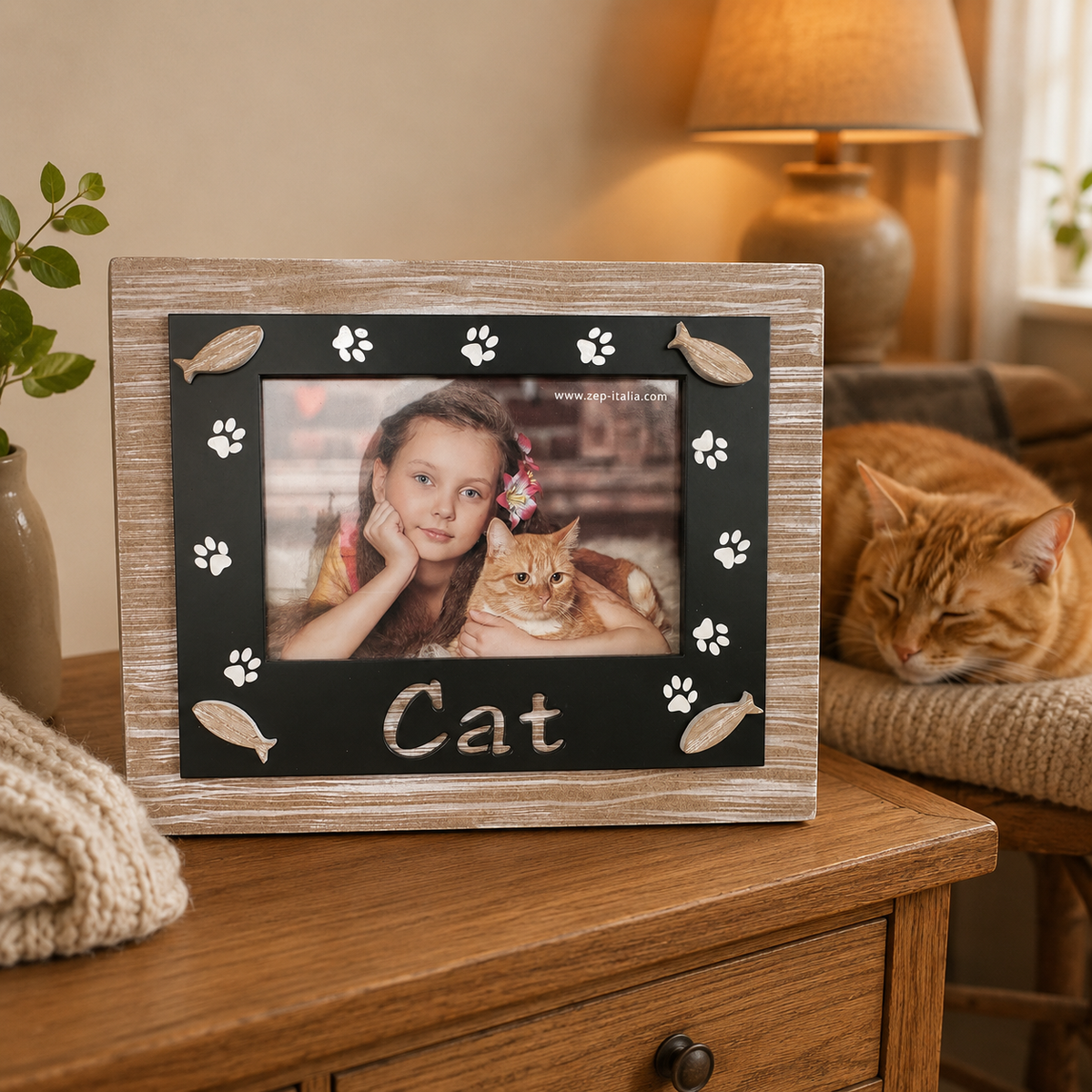 'Cat' Photo Frame