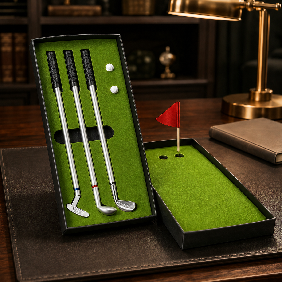 Golf pen and desktop play set