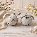 Pair of Funky Bunny Heads